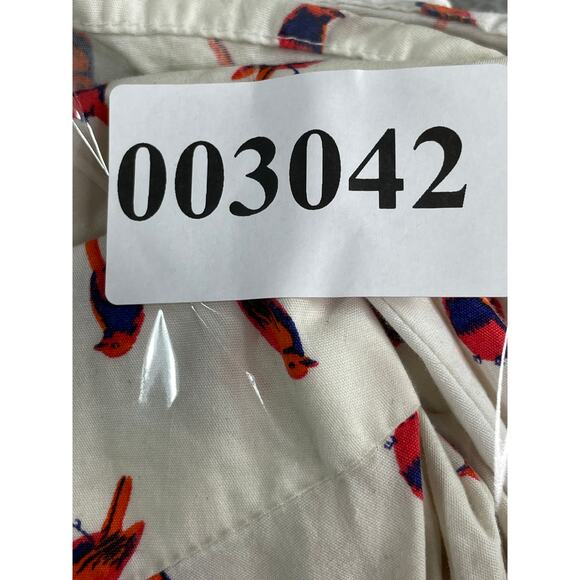 Gap Womens Blouse Medium White Long Sleeve Lightweight Business Fitted Boyfriend - Picture 8 of 8